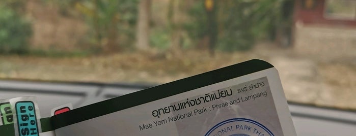 Mae Yom National Park is one of พะเยา แพร่ น่าน อุตรดิตถ์.