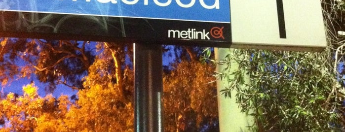 Macleod Station is one of Melbourne Train Network.