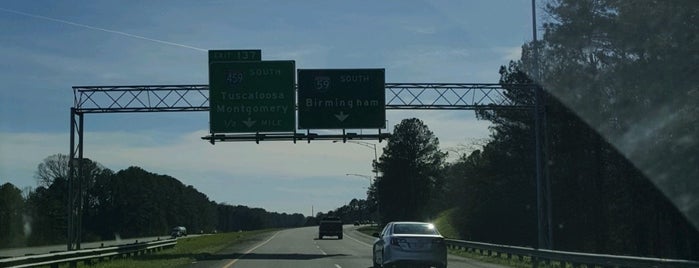 I-59 & I-459 is one of most frequent places.