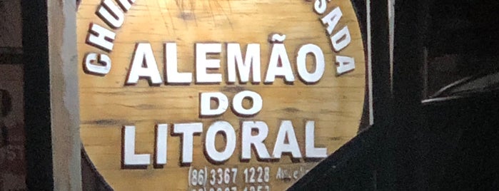 Churrascaria "O Alemão" is one of Luís Correia.