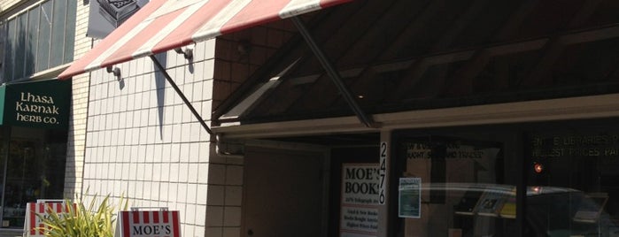 Moe's Books is one of Be a Local in Berkeley.