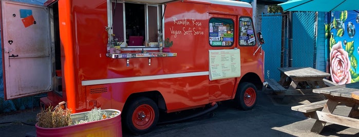 Ramblin’ Rose Vegan Soft Serve is one of Portland P-Z.