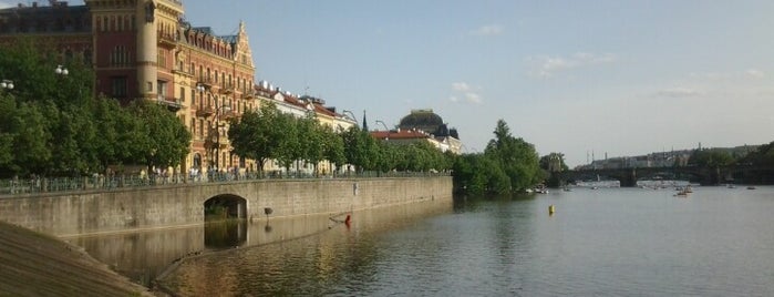 Smetanovo nábřeží is one of Prague.