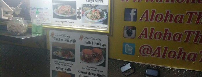 Aloha Thai Fusion Food Truck is one of Posti che sono piaciuti a Linda.