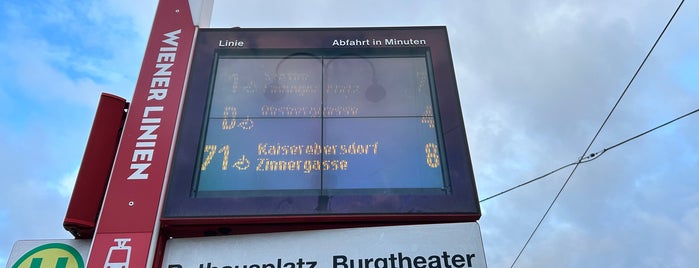 H Rathausplatz / Burgtheater is one of Straßenbahnstationen.