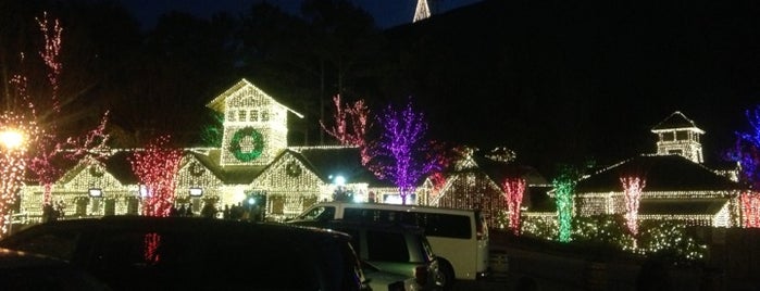 Stone Mountain Park is one of Holiday Light Shows.