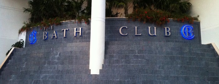 The Bath Club is one of Miami.