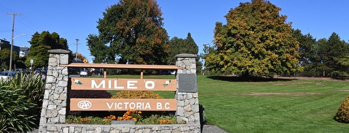 Mile Zero is one of Victoria things to do.