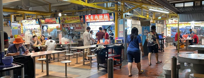 85 Fengshan Centre is one of Micheenli Guide: Singapore hawker centres at night.