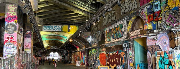 Leake Street Graffiti Tunnel is one of London best.
