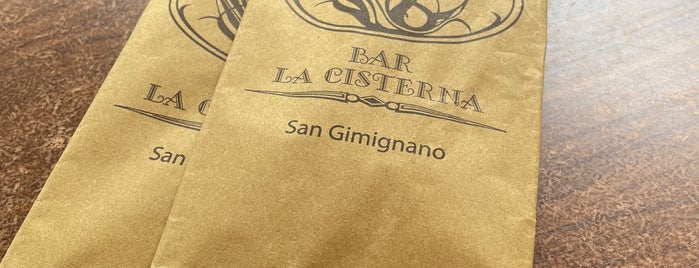 Bar La Cisterna is one of Tuscany, Italy.