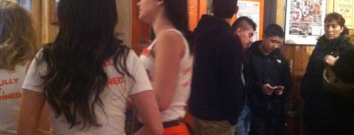 Hooters is one of places.