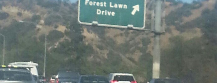 CA-134 & Forest Lawn Dr is one of Los Angeles area highways and crossings.