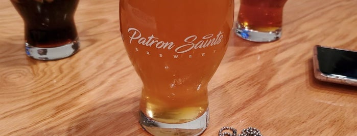 Patron Saints Brewery is one of Tempat yang Disukai steve.