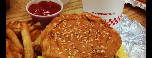 Five Guys is one of Dan’s Liked Places.