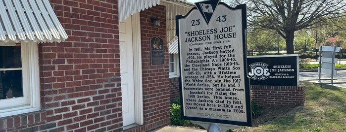 Shoeless Joe Jackson Museum and Baseball Library is one of South Carolina.