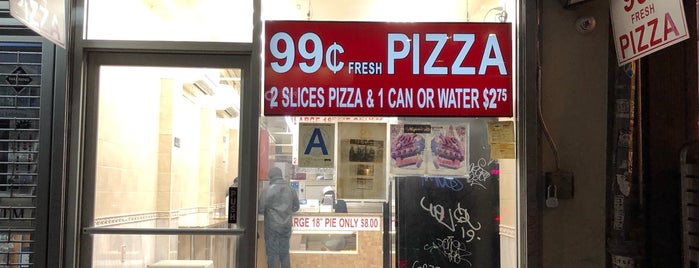 99 cent Pizza is one of NY 2019.