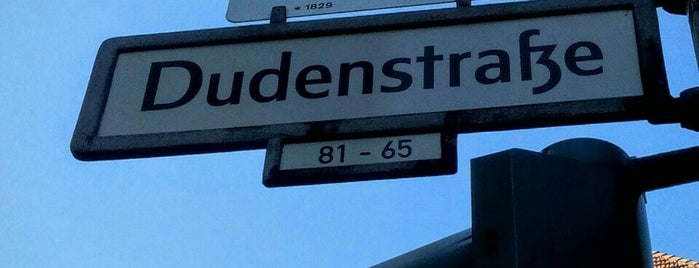 Dudenstraße is one of Zoltan : понравившиеся места.