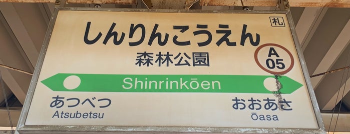 Shinrinkoen Station (A05) is one of 函館本線.