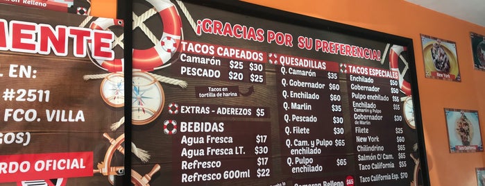 Tacos de Mariscos El Gordo is one of Tempat yang Disimpan Manuel.