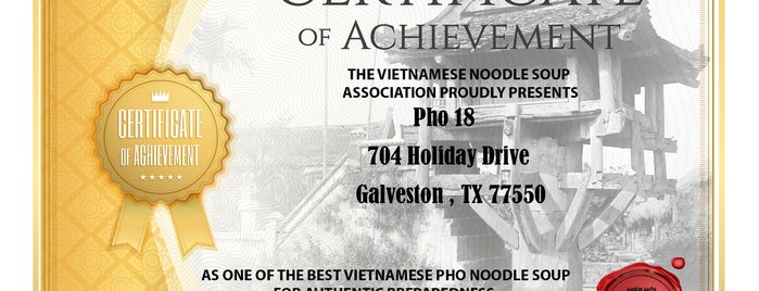 Pho 18 is one of The 15 Best Places for Chili in Galveston.
