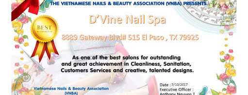 D'Vine Nail Spa is one of สถานที่ที่ Sandra ถูกใจ.