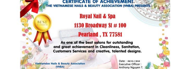 Royal Nail and Spa is one of Favoritesss.