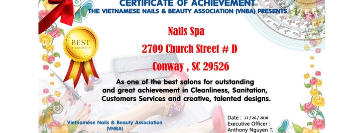 Nail Spa is one of frequents.
