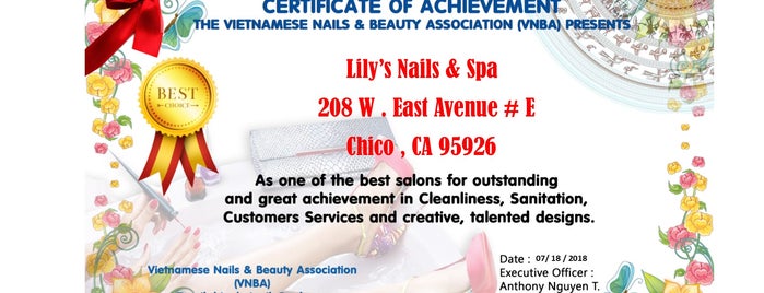 Lily's Nails & Spa is one of Snakeskin smilers.