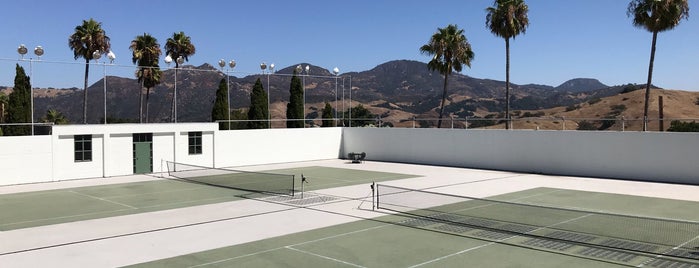 Hearst Castle Tennis Court is one of LA-SF Trip.