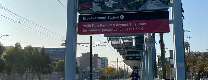 Metro Rail - Expo/Vermont Station (E) is one of Transit: LA Metro Rail 🚆.