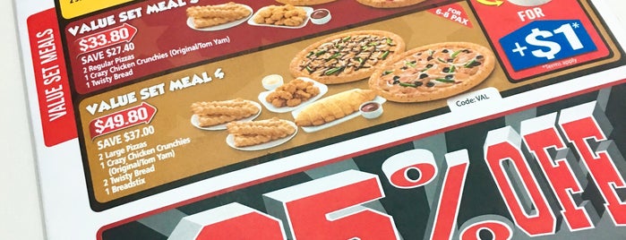 Domino's Pizza is one of Halal food in Singapore.