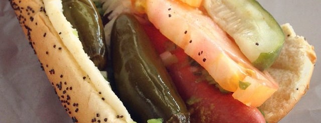 Wolfy's is one of 10 Outrageous Chicago Hot Dogs.