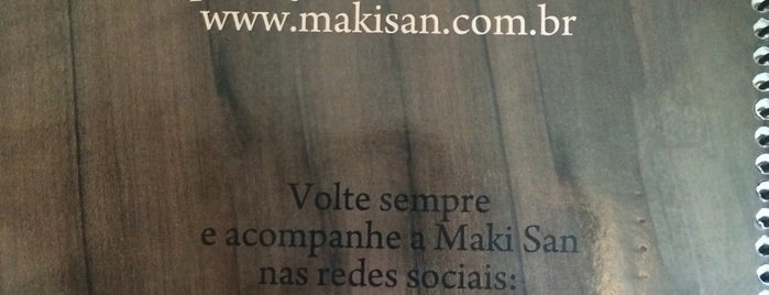 Maki Temakeria is one of Onde comer sushi.