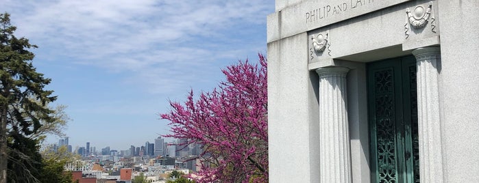 Highest Natural Point in Brooklyn is one of Landmarks of Green-Wood Cemetery.