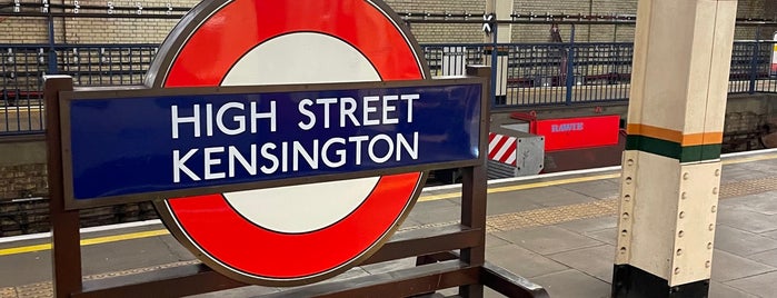 High Street Kensington London Underground Station is one of london.