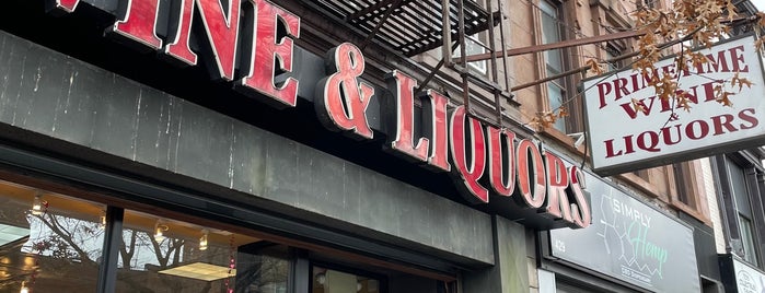Prime Time Liquors is one of $ $$ dives markets restos happy hour.