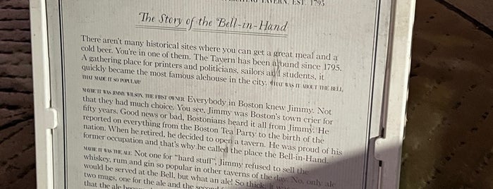 Bell In Hand Tavern is one of Boston Eats&Barz.