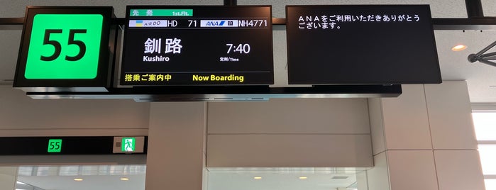 Gate 55 is one of 羽田空港(Haneda Airport, HND/RJTT).