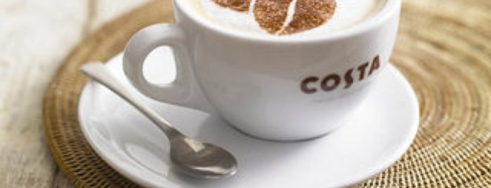 Costa Coffee is one of Где можно почитать БГ в заведениях Москвы.