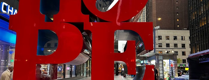 HOPE Sculpture by Robert Indiana is one of NYC.