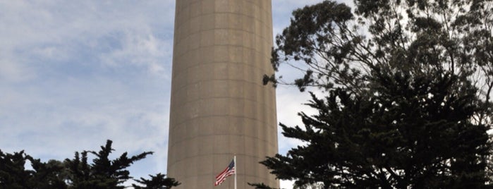 Coit Tower is one of SF for Cassie and Mo.