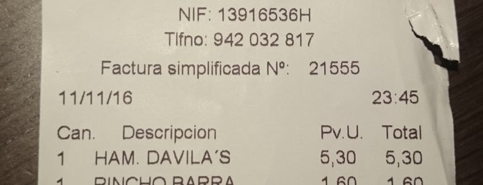 Dávila's is one of Sitios WIFI gratis en Cantabria.