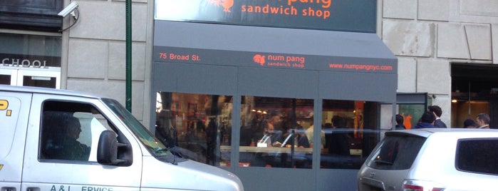 Num Pang Sandwich Shop is one of Lieux sauvegardés par Paola.