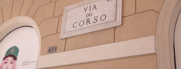 Via del Corso is one of İtalya.