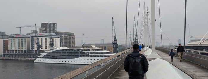 Royal Victoria Dock Footbridge is one of London.