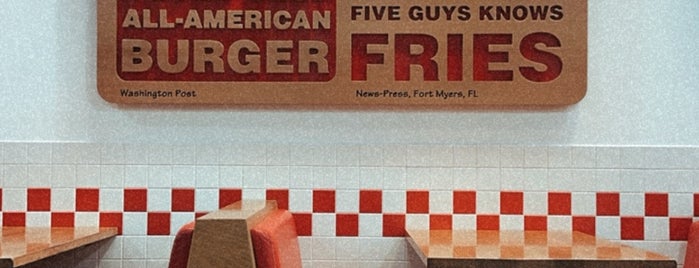 Five Guys is one of Favorite Restaurant.