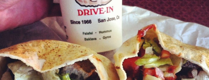 Falafel's Drive-In is one of Cupertino Lunch Spots.