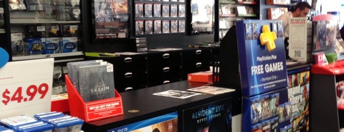 GameStop is one of Stores.