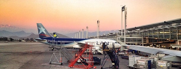 Comodoro Arturo Merino Benitez International Airport (SCL) is one of Santiago, Chile.
